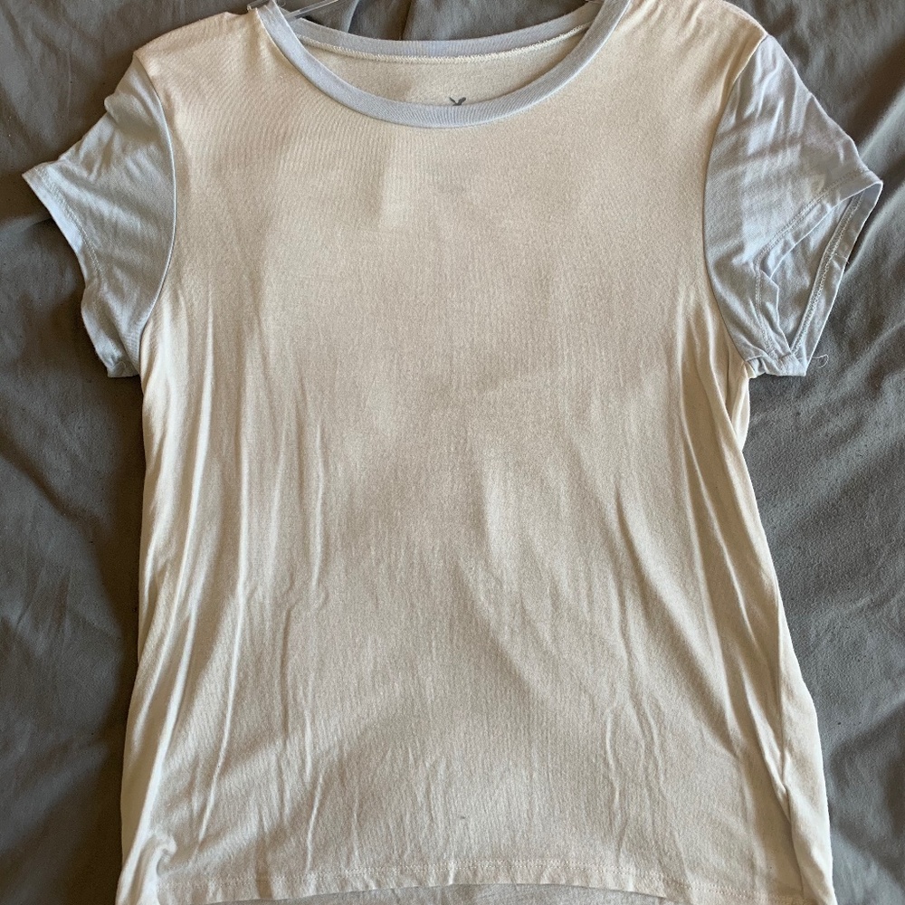 White Cropped Shirt